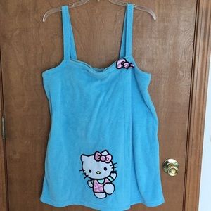 EUC Hello Kitty Adjustable Bath Robe